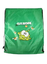Мешок для сменной обуви "Cut the Rope" зеленый, 210d, полиэстер, Cut the Rope