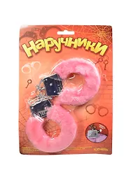 Наручники меховые розовые (329105)