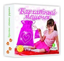 Набор для детск. творчества Бархатный мешочек Розовый (БМ13003) (6+) (коробка)