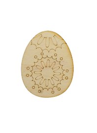 Фигурка для декупажа Яйцо-15 с рисунком (141368) (70х90мм) (игрушка из дерева) (упаковка)