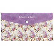 Папка-конверт «Believe in unicorns», 22.5 х 12.5 см