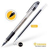 Гелевая ручка черная 0,7 мм, Crown - 2