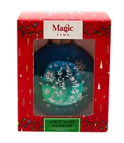 Елочный шар в подарочной коробке LED Ёлочка (стекло) (8x8) (89856)