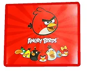 Папка для тетрадей А5 "ANGRY BIRDS" 2 отд., на молнии,  пластик, красная, Hatber