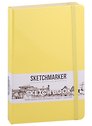 Скетчбук 13*21 80л "Sketchmarker" лимонный, нелинованн. 140г/м2, слоновая кость, тв.обл.