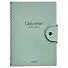 Тетрадь А5 96л кл. "Universe" мятный, иск.кожа, мягк.переплет, полускр.спираль, кнопка - 0