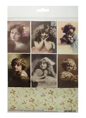 Декупажная карта Детки 4 (A4) (Karal671)