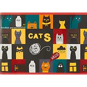 Альбом для рисования Listoff, "Везде коты", А4, 40 листов, на скрепке