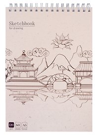 Скетчбук А5 60л "Дракон" 120г/м2, спираль