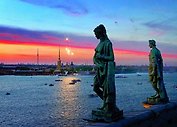 Открытка с видами (СПб) Петропавловская крепость с крыши Зимнего дворца [SPB-034]