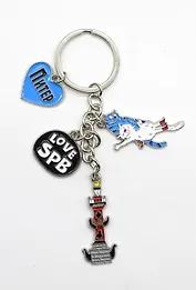 МедВс   Брелок гирлянда Кошарики Love SPb 4 элемента [КЕ1-00073]