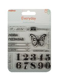 Набор штампов День за днем Цифры (SCB4904003) (10,5х10,5см) (упаковка)