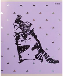 Тетрадь общая «Веселый кот (графика)», 48 листов в клетку, А5, в ассортименте - Unnika