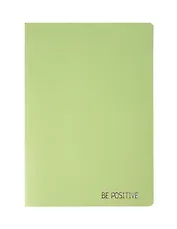 Тетрадь 30л "Be positive" мятная, сшивка