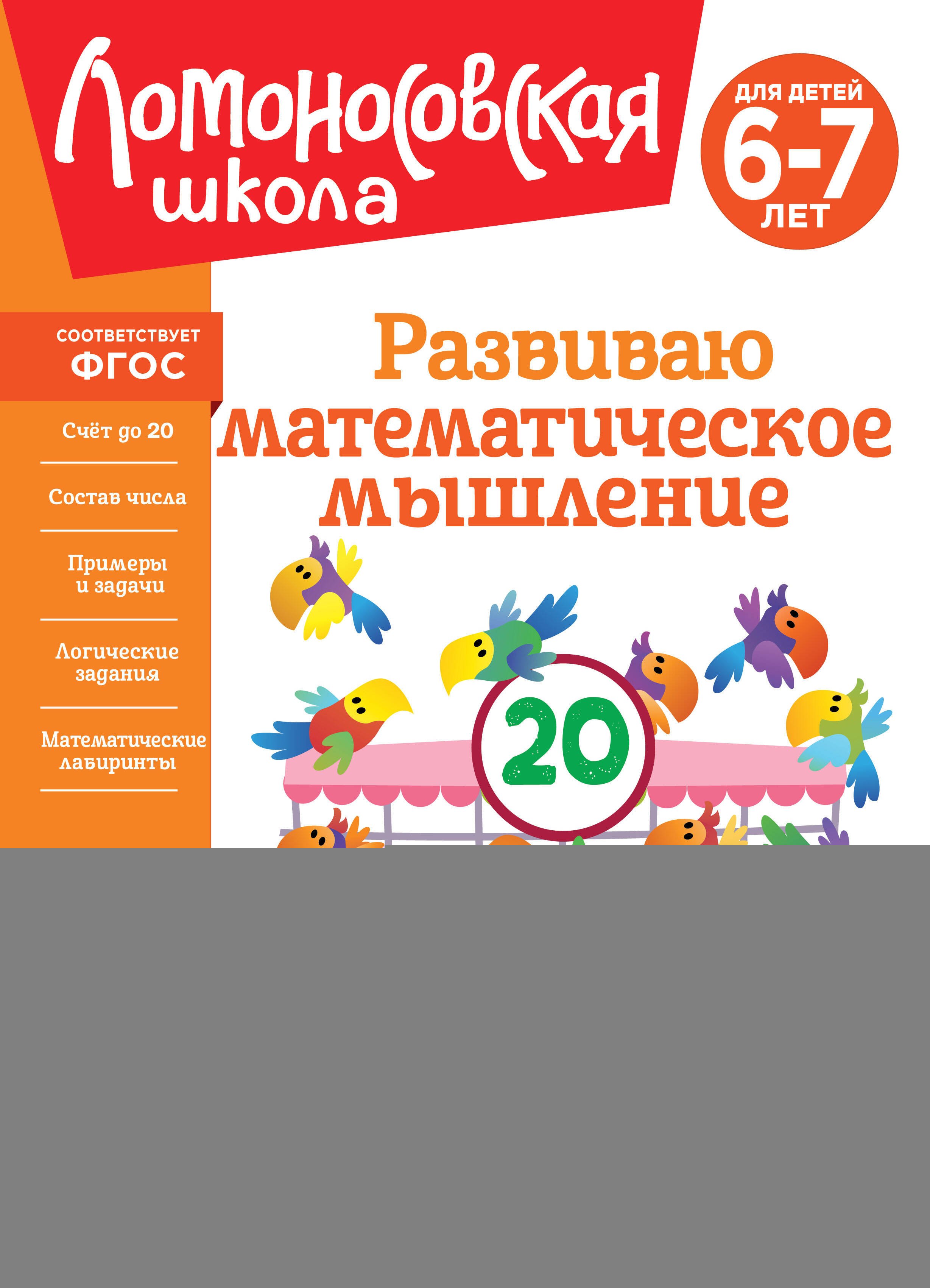 

Развиваю математическое мышление: для детей 6-7 лет