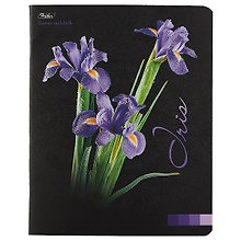 Тетрадь общая «Flower on black», 48 листов в клетку, А5, в ассортименте - Hatber