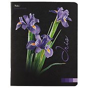 Тетрадь в клетку Hatber, Flower on black, 48 листов, в ассортименте