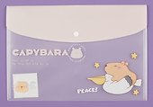 Папка -конверт «Capybara» А4 на кнопке, в ассортименте - 1