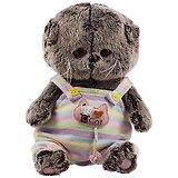 Игрушка мягкая Budi Basa, Басик BABY в полосатом комбинезончике (20 см) (BB-061)