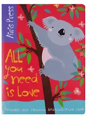 Тетрадь для записи английских слов Айрис, "Коала", А5, 32 листа, в ассортименте