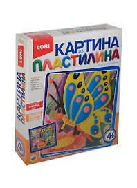 Набор для творчества LORI Картина из пластилина "Царица цветов" Пк-005