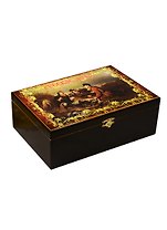 Игра Лото в подарочной деревянной коробке Охотники (14х25х8) (123-073)