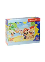 Пазлы 30 MIDI B-03488 Пиратские сокровища (32х23см) (4+) (коробка) (Castorland)