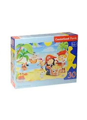 Пазлы 30 MIDI B-03488 Пиратские сокровища (32х23см) (4+) (коробка) (Castorland)
