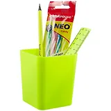 Набор настольный Base (4ручки, карандаш, линейка), Neon Solid, желтый