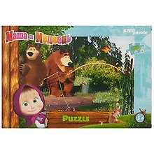 Пазл «Маша и Медведь» 120 элементов, Step puzzle