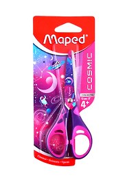 Ножницы «Cosmic kids» Maped, 130 мм, с прорезиненными ручками, с декоративными лезвиями