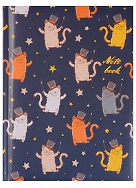 Записная книжка А6 48 листов "Кот-джентельмен (орнамент)"