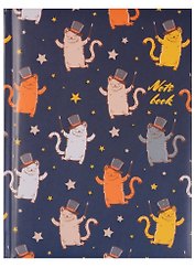 Записная книжка А6 48 листов "Кот-джентельмен (орнамент)"