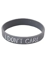 Браслет силиконовый "I dont care"