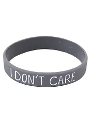 Браслет силиконовый "I dont care"