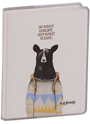 Записная книжка «Do what is right…» А7, 80 листов в клетку, Lenwa
