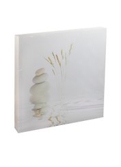 Картина канвас 30х30 (Вода и белые камни) (6011-14-P036)