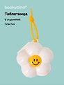 Таблетница Ромашка белая (6 отд.) (пластик) (9х9) (12-36739-202509-PILLS1)