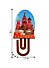 ГС Магнит Москва Скрепка Спасская башня (дерево с зеркальной деталью) (7,5см) - 1