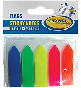 Закладки самоклеящиеся 45*12мм 25л*5цв "Стрелки" пласт.диспенсер, европодвес, Expert Complete