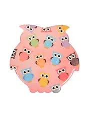 Подставка под кружку Совы разноцветные (в форме совы) (11см)