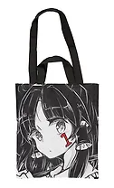 Сумка-шоппер Аниме Девушка номер 1 (черная) (PU) (12028)