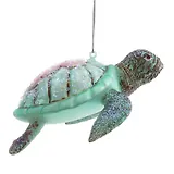 Украшение новогоднее Черепаха (стекло) (10х6х13) (813077)