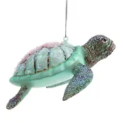 Украшение новогоднее Черепаха (стекло) (10х6х13) (813077)