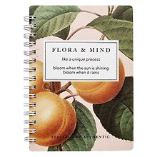 Блокнот "Flora. Персики", 80 листов в клетку, 102 х 142, спираль