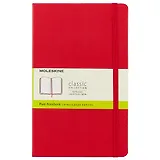 Книга для записей Moleskin Classic Large, твёрдая обложка, красная, 120 листов, А5