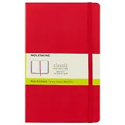 Книга для записей Moleskin Classic Large, твёрдая обложка, красная, 120 листов, А5