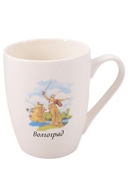 Кружка фарфор матовая Волгоград (350мл) (065-7-80)