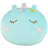 Подушка Единорог с закрытыми глазками (текстиль) (36х36) (12-00700-012749)