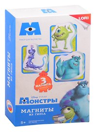 Набор для творчества LORI Магниты из гипса Disney Корпорация монстров